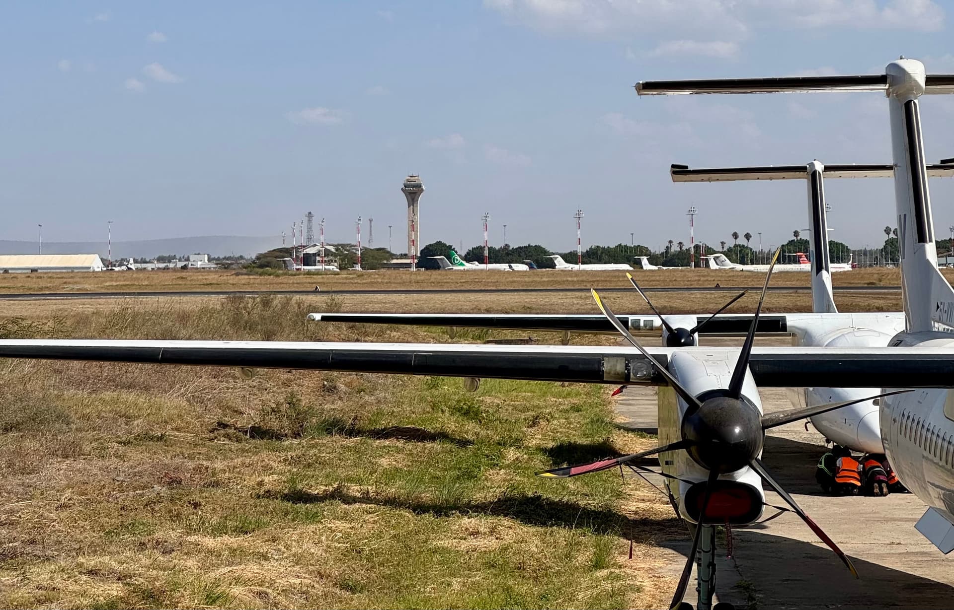Aircraft maintenance operation in East Africa